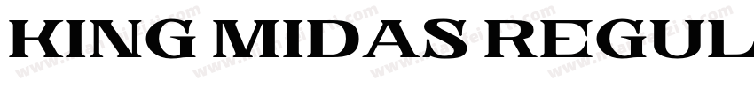King Midas Regular字体转换